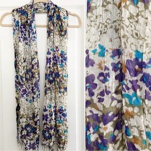 Floral Lightweight Summer Scarf / Wrap / Shawl